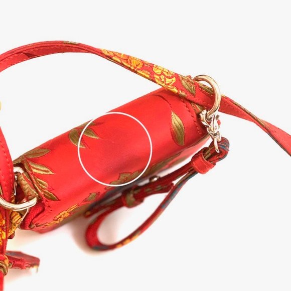 MARQUES'ALMEIDA Jacquard Shoulder Bag Red - Picture 13 of 13